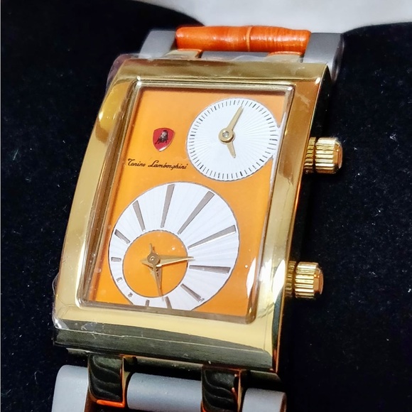 tonino Lamborghini Accessories - NWT Tonino Lamborghini Dual Time Gold Tone Luxury Women's Watch